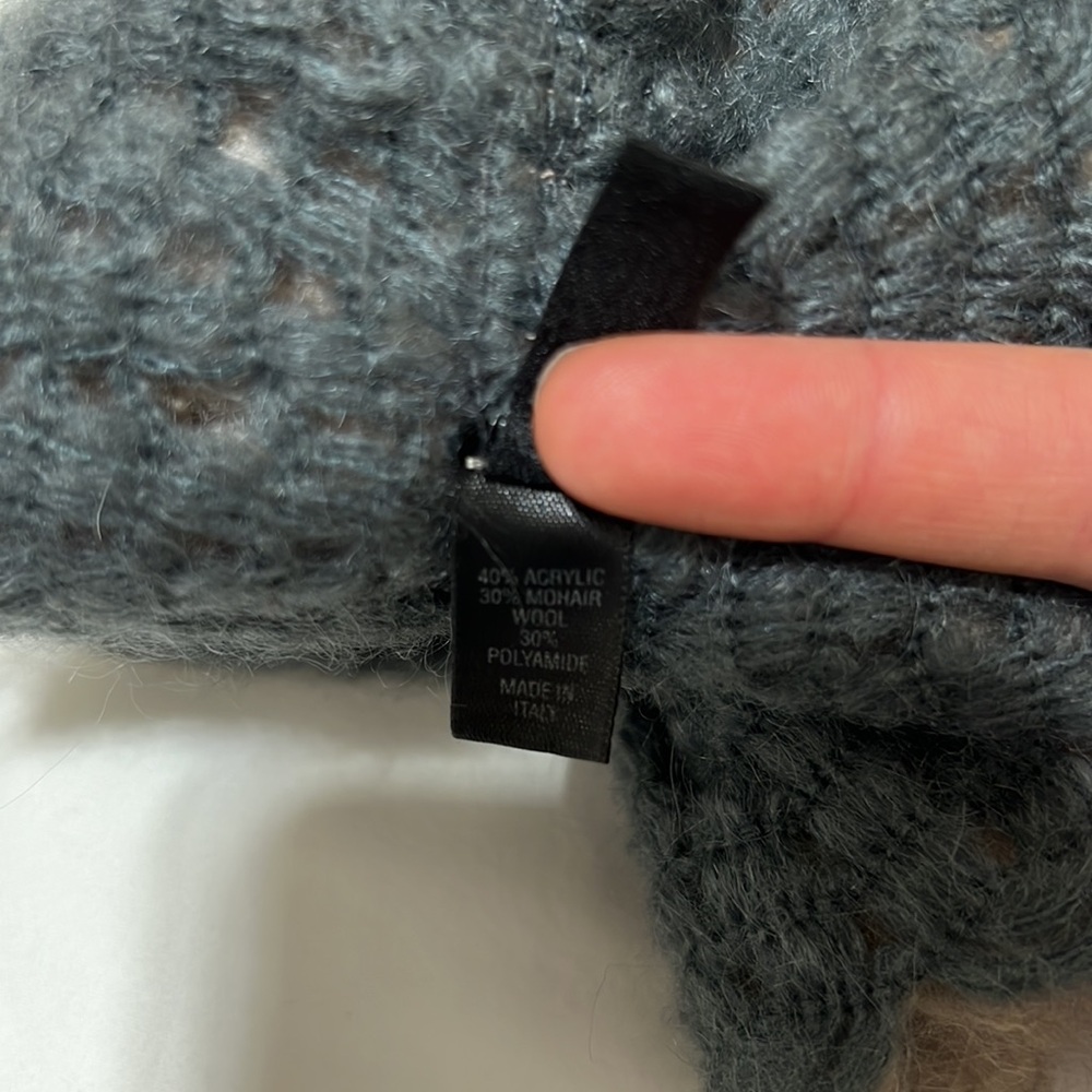 Tarnish Wool Knit Ruffle Scarf - Picture 4 of 4